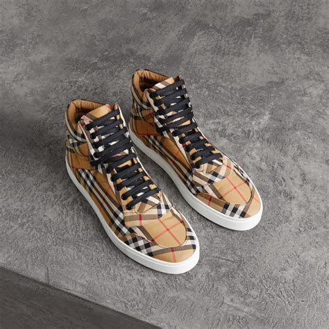 burberry vintage sneakers|burberry vintage check sneakers men's.